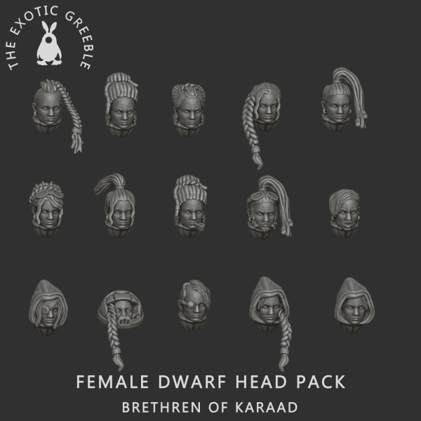 Female Dwarf Head Pack 1