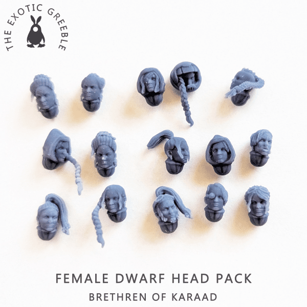 Female Dwarf Head Pack 1 - Promo 1